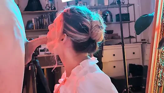 She Goes to Suck a Tinder Guy and Films for Her Man.