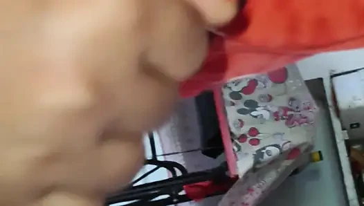Indian girlfriend suck her boyfriend's dick and give him deep blowjob after that eat the all cum in mouth