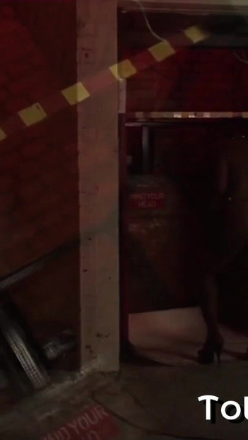 Thrilling moment from "Black Babe Gets Fucked On a Lift"