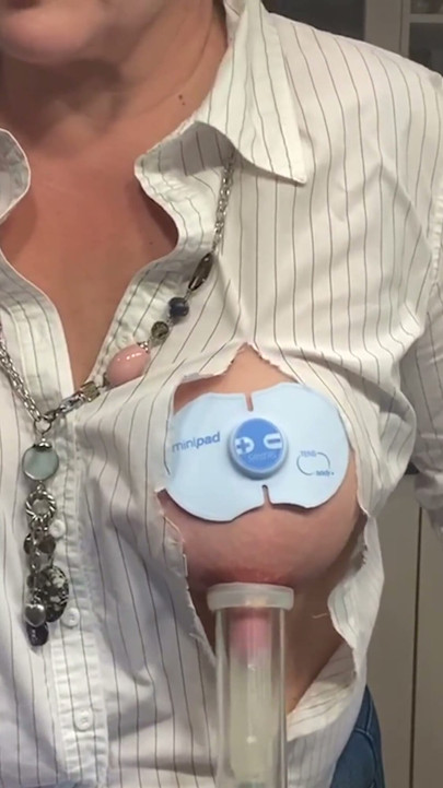 49-year-old MILF Still Bottles Breast Milk