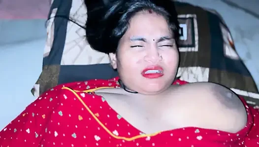 My Hot Indian Wife in Red Saree Seduced Me for Full Night Wild Ride