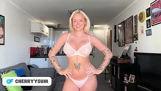 4k transparan mencoba gaun tembus pandang tanpa bra