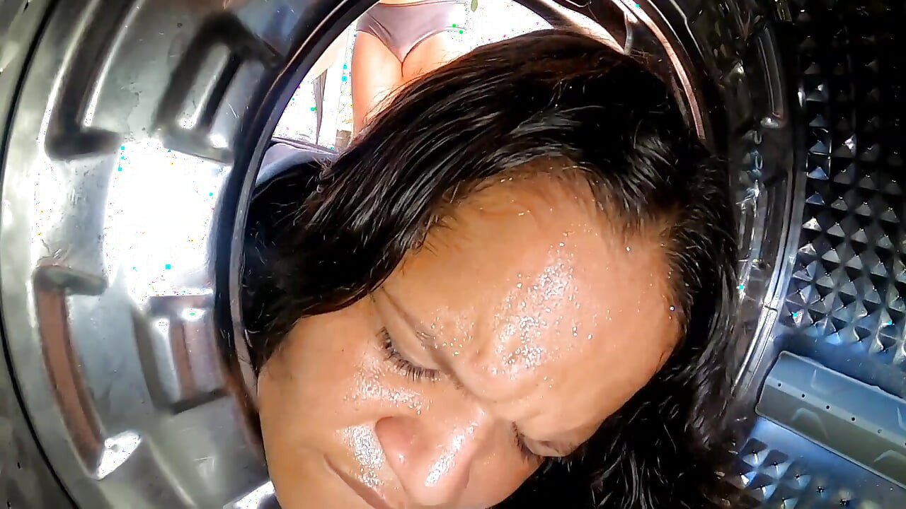 I Got Stuck in the Washing Machine My Black Dick Stepson Took Advantage and Fucked Me