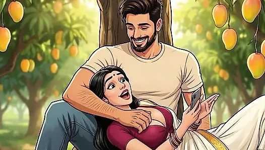 Mango Harvest владелец получает свежий манго на своей ферме