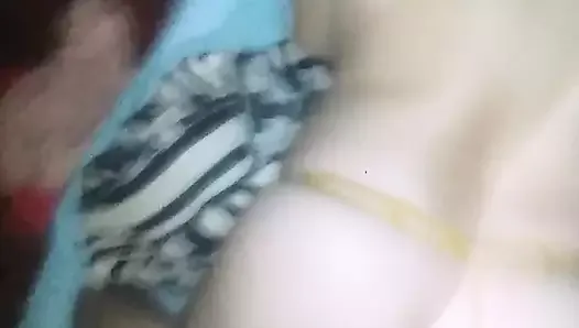I record with my cell phone how I fuck her doggy style with her yellow thong