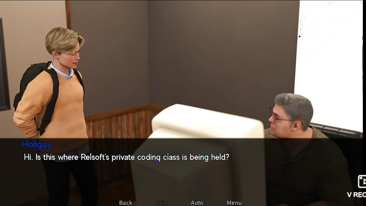 Stiff hottie manly fucks his shy guest.