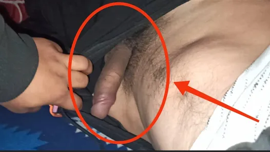 Wow Straight Friend big monster cock I touch first time