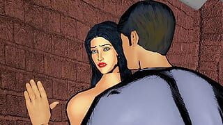 Hot sexy widow woman enjoyed sex in the bathroom