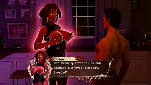 Дьявольская мачеха делает меня грешить и трахает меня действительно хорошо