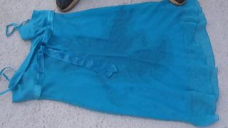 piss on Turquoise 2 dress