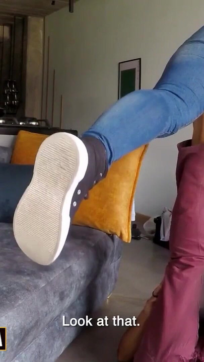 Captivating moment from "Naughty Colombian Babe Skips College To Fuck Hung American Tourist"