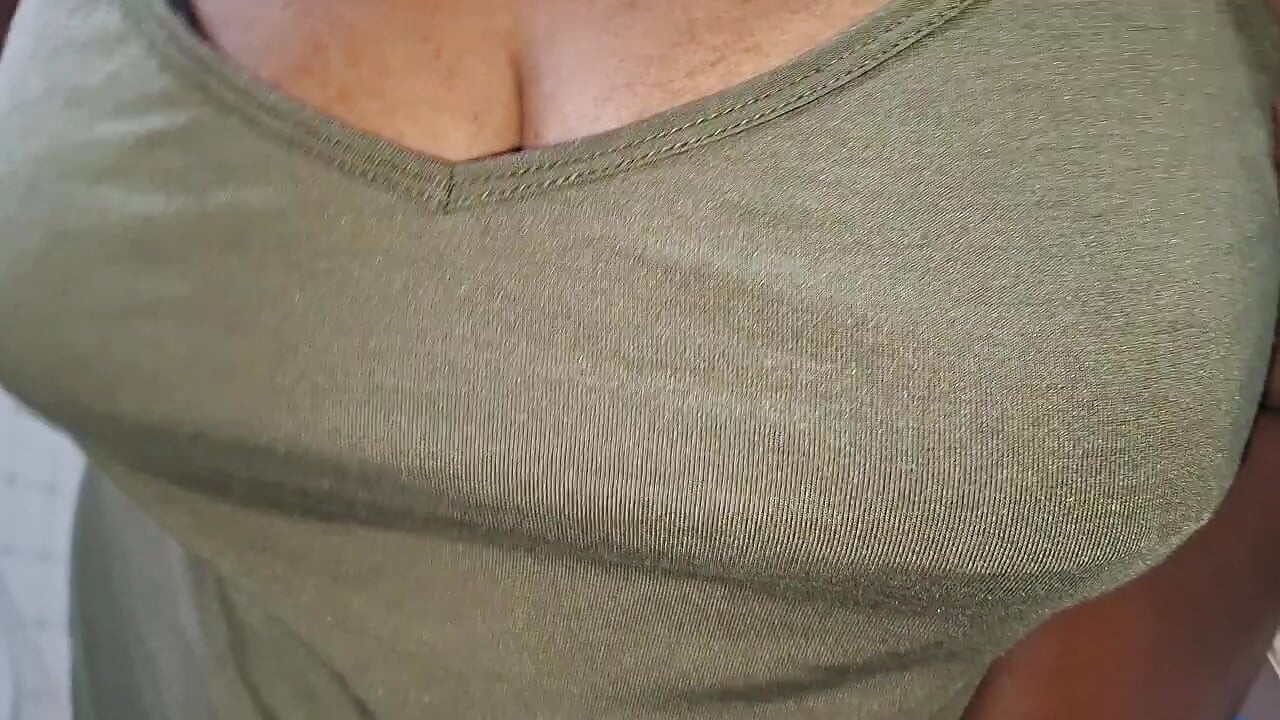 real stepmom at home wile cleaning