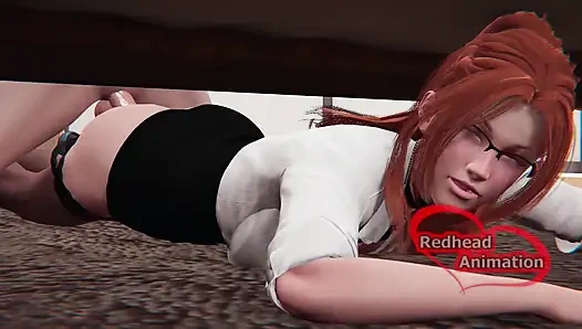 Мачеха застряла и трахнула под кроватью