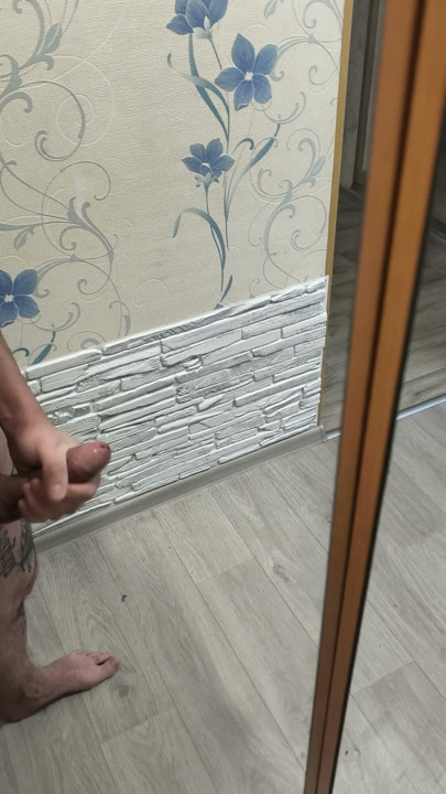 Cum in mirror