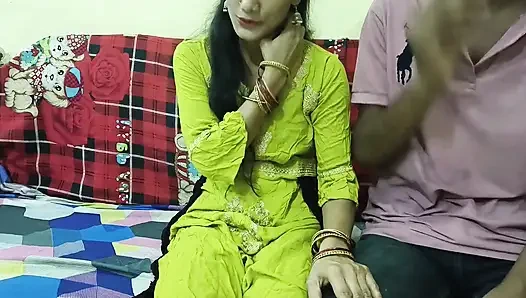 Hintli yenge 18 yaşındaki üvey oğlunun seks odasına giriyor