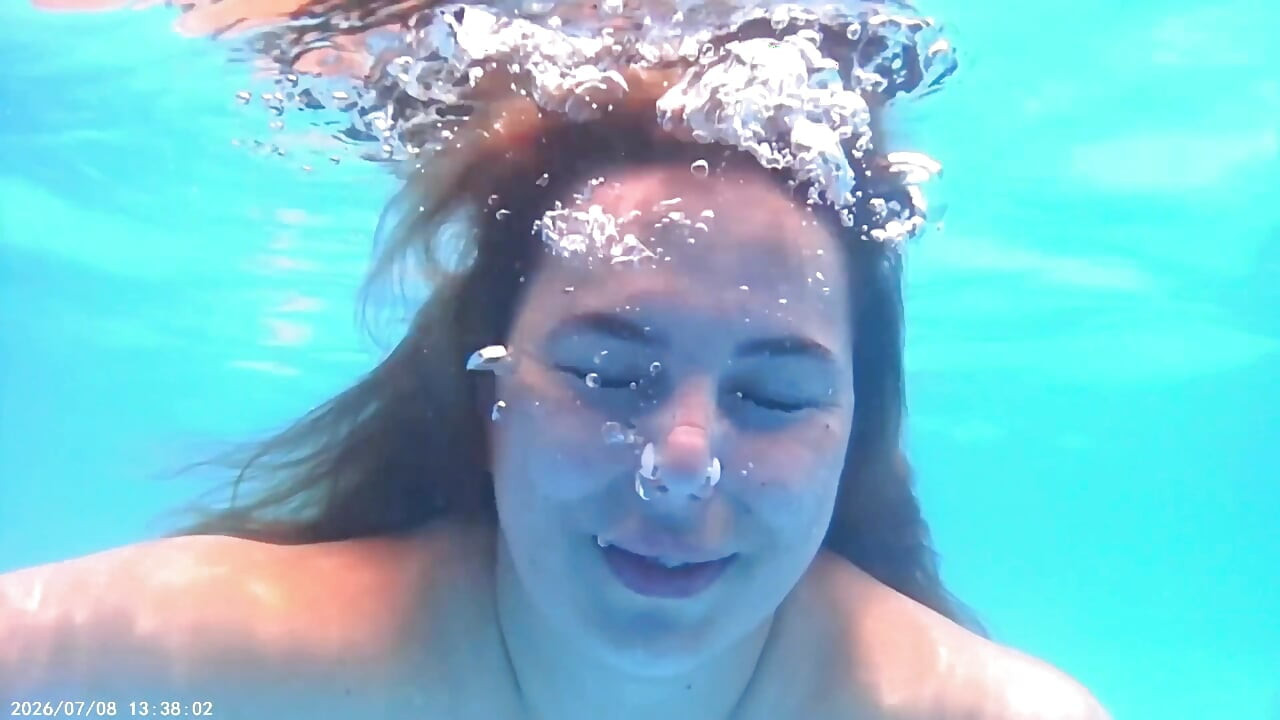 Breath Holding Underwater in Pool