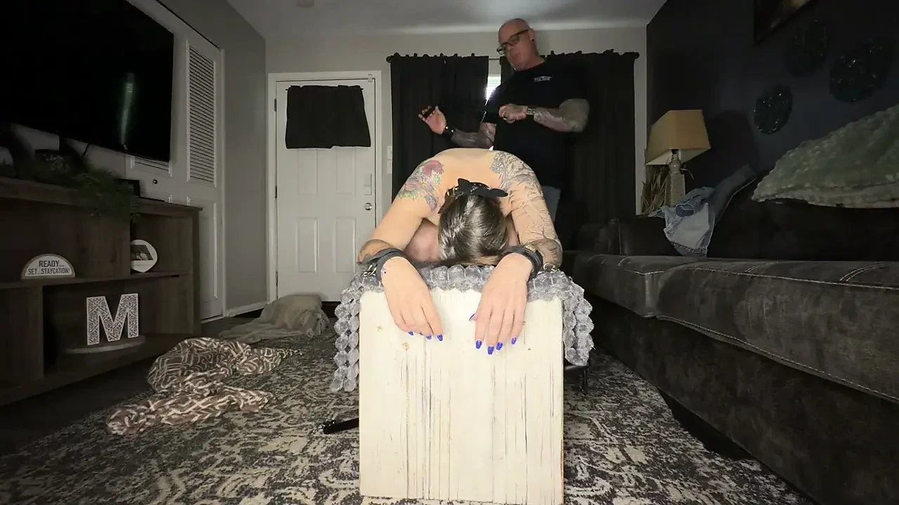Tied and fucked after training me