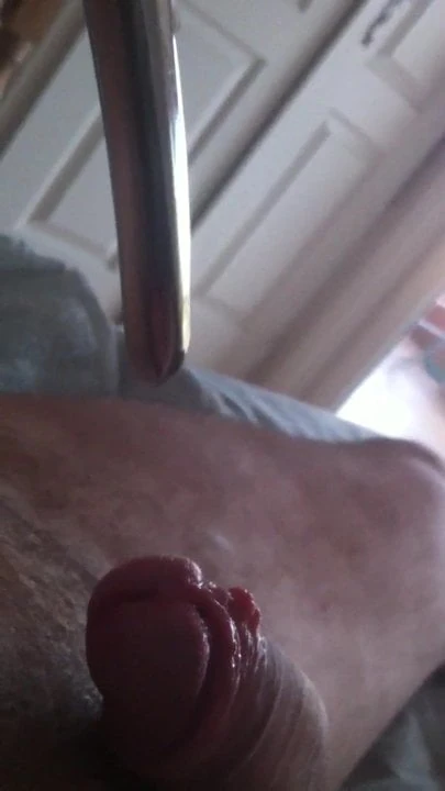 Sounding my dick