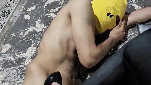 Mistress footjob and shoejob cum