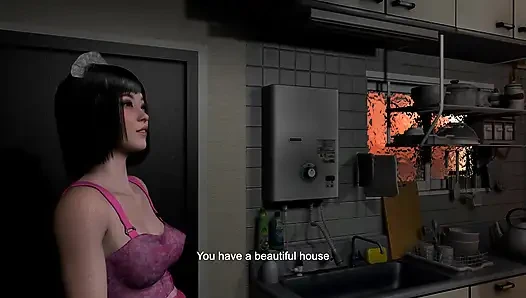 A Cock Thirsty Asian Maid In Her First Day At Work