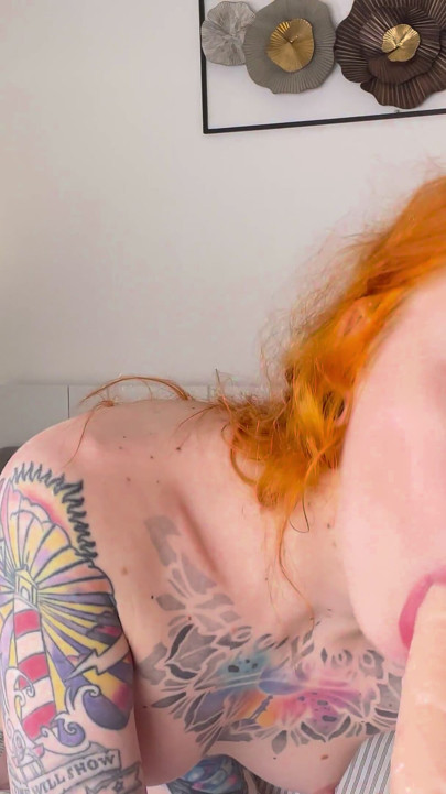 Karneli Practicing on Her Blowjob Skills