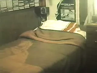 80s girl strips in bedroom