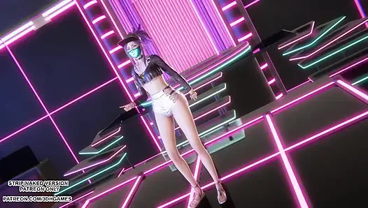 MMD HWASA - NA - Akali Sexy Kpop Dance League of Legends Hentai Tanpa Sensor 4K 60FPS