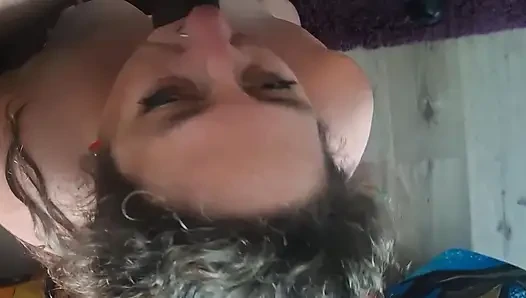 BBW Submissive Slut Roughly Face Fucked by BBC