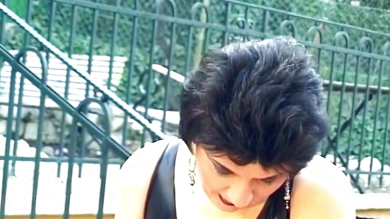 Brunette Dominatrix Pins Clothespins on Cock