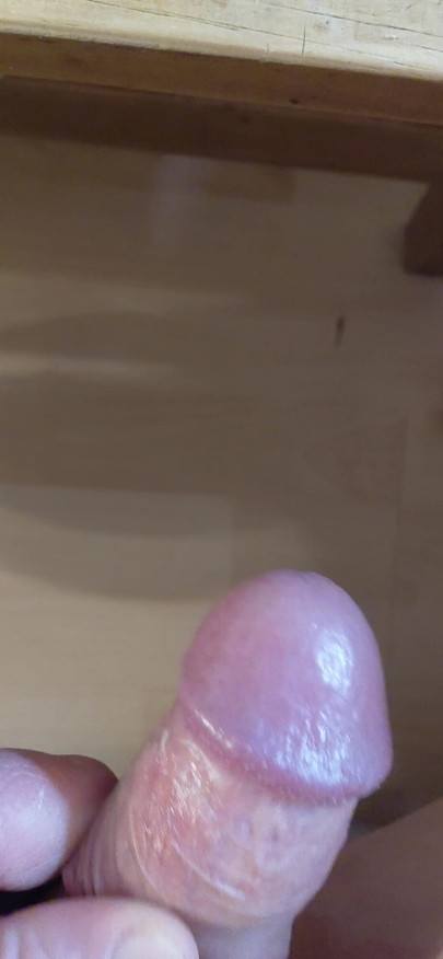 Stroking the penis