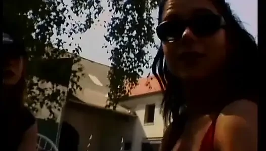 Is she masturbating it or not?