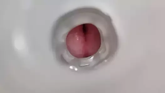 cum inside fleshlight inside view