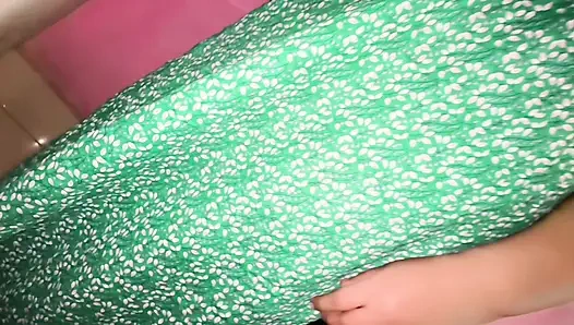 Arab Stepmom pee in toilet after sex with stepson