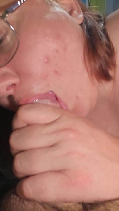I don't let him watch a movie by distracting him with a blowjob | Clip 1