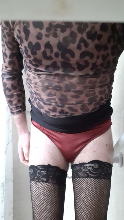 Showing of my butt plug