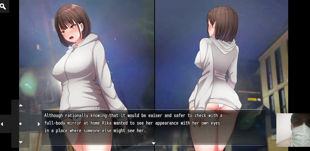 Nightwalk!Hentai game gameplay! Exhibitonist virgin girl masturate in public and got caught and fucked.