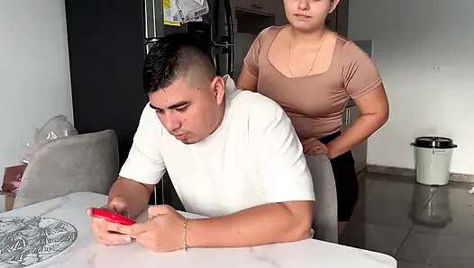 Stepsister Wants Sex in the Kitchen