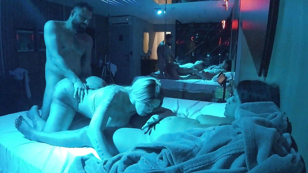 Trans Twerking with Cock in Ass While Eating My Wife’s Pussy
