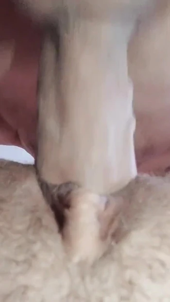 Captivating moment from "Big cock close up enters wife's tight holes"