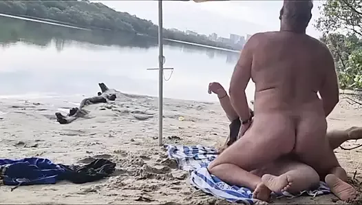 Exclusive ONLY on FapHouse: Almost caught fucking at the river