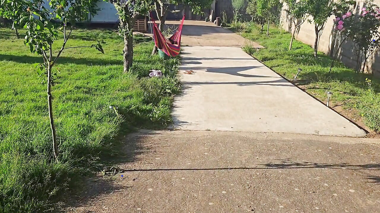 Stepfather Fucks His Stepdaughter Outdoors While His Wife Is Not at Home Anal!!