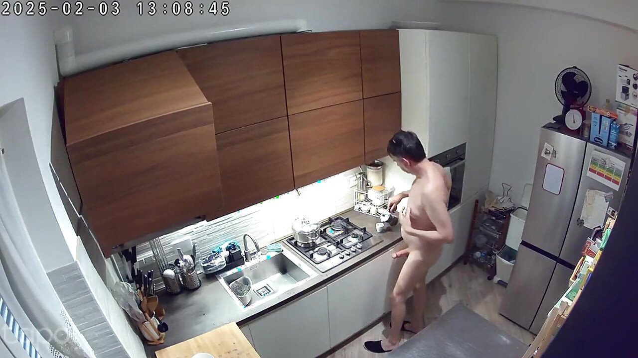 Nude at home