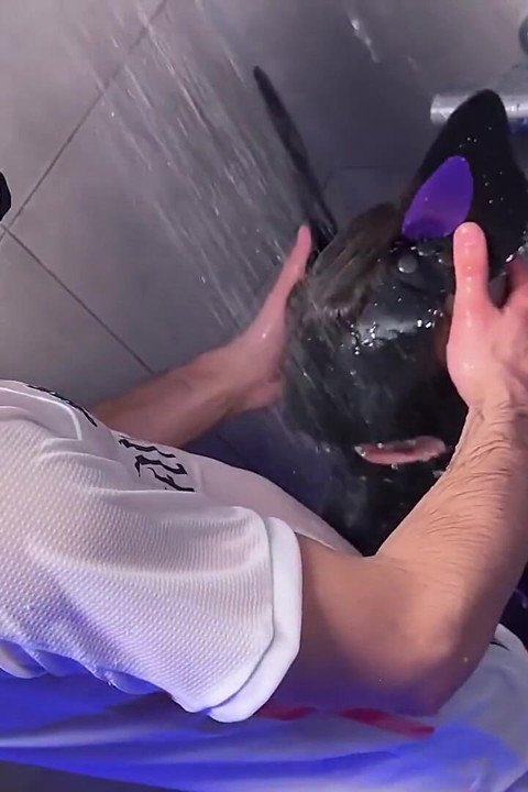 Wet Soccer Puppies