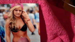 Cute Girl CumTribute #8 (2 camera angles+slowmotion)