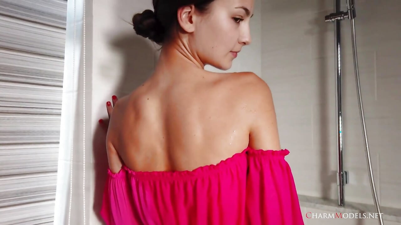 Anna`s Shower Dreams with a Transparent Dress