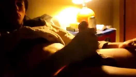 Shemale cumshot After Sleeping