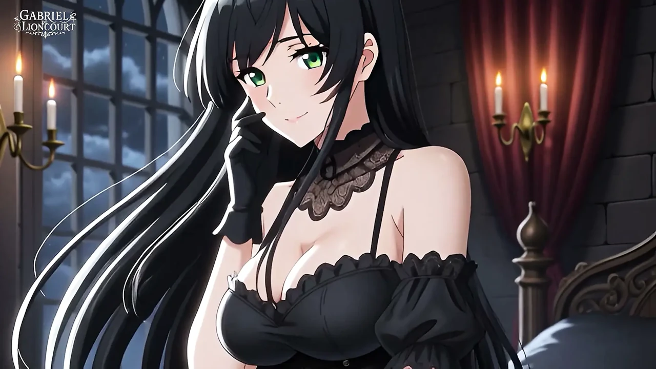 Goth Girl Fan Fucks Rockstar Backstage  - Hentai