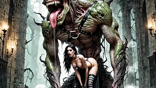 AI DUNGEON SLUTS VIDEO COMPILATION 57 - KLEIO VS THE MOSS MAN WITH AI VO...