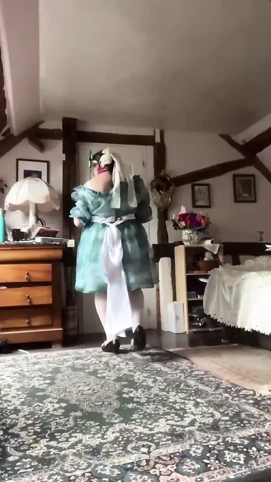 In a babydoll outfit for a day