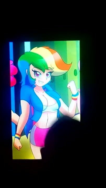 Having fun with Rainbow dash (+Cum tribute)
